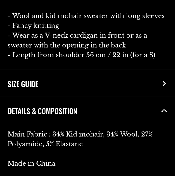 Sezane Susanna Kid Mohair/ Wool Green White Knit Cardigan - Picture 11 of 11